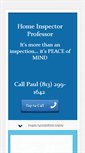 Mobile Screenshot of homeinspectorprofessor.com