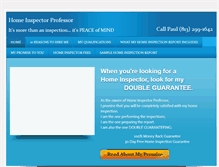 Tablet Screenshot of homeinspectorprofessor.com